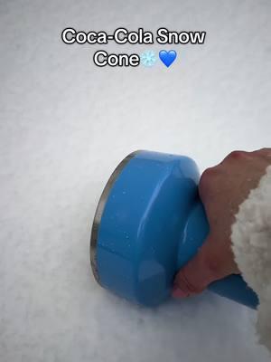 Eating snow the cool way—out of a Saltini😎❄️🍧 #reducetumbler #snow #snowday #snowcone #snowfall #cocacola #coke 