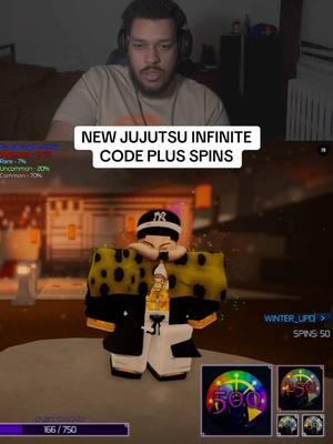 NEW JUJUTSU INFINITE CODE FOR THE WINTER UPDATE + SPINS #roblox #robloxfyp #jujutsuinfinite #jujutsukaisen #bushidof 