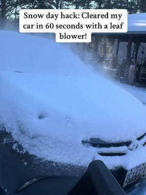 Who needs a snow scraper when you have a leaf blower? ❄️💨 Snow day hack in under 60 seconds! #WorkSmarterNotHarder” #SnowDayHacks #LeafBlowerMagic #WinterTips #LifeHacks #SnowRemoval #ViralHack #DMVSnow #EfficiencyIsKey #creatorsearchinsights 