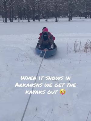 #CapCut Arkansas snow #rednecksled #snowdays 