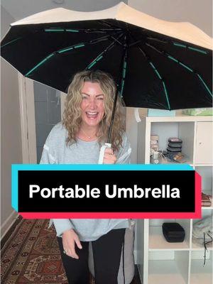 This umbrella is small but oh so mighty! #umbrella #foldableumbrella #smallumbrella 