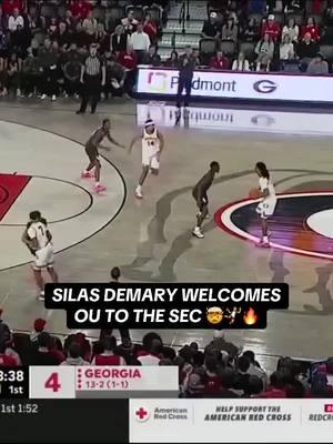 SILAS DEMARY JR. SLAMS IT HOME ON #17 OKLAHOMA. SC TOP 10 🔜 #ugabasketball #uga #georgia #silasdemaryjr #slamdunk #posterizer #cbb #collegebasketball #secbasketball #posterdunk #fyp #ugabulldogs 