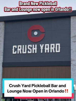 Crush Orlando is now open! This new pickleball bar and lounge is something you definitely need to check out if you love pickleball! #crushyard #pickleball #orlando #thingstodoinorlando #thingstodo #orlandoflorida #pickleballtiktok @Pedro Porto 