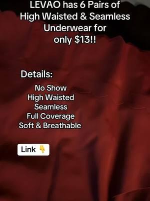 This is such a good deal. I’m gonna buy all the packages. They are so comfortable and you can’t see anything under leggings. #seamlessunderwear #underwear #womensunderwear #noshowundies #tiktokshopfinds @LEVAO-Store 