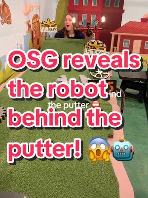 Behind the scenes! OSG show robot! 😱 #leakedfootage #behindthescenes #osg #oneshotgolf #fy #fyp #fyppppppppppppppppppppppp 