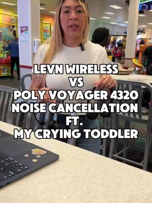 Headset comparison PT 2. . It took me forever to edit and put this together for you. I hope it helps you decide wether or not you want to purchase the poly voyager 4320 or the LEVN Wireless. The second part of the video is at my home with my crying toddler which at one point I picked up and put closely on my headset. . #momtok #momlife #callcenter #wfhm #wfh #wfhmom #workfromhomejobs #workfromhome #workfromhomemom #callcenterlife #remotework #noisecancellingheadphones #headset 