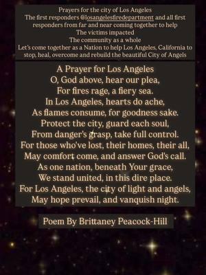 @LAFD_Official @LAPD @FOX 11 Los Angeles #PRAYFORLOSANGELESCALIFORNIA #CITYOFLOSANGELES #CITYOFANGELS #FIRSTRESPONDERS #VICTIMS #COMMUNITIES #CITIES #COUNTIES #UNITEDASONE #WEARETHEWORLD #FYP Please Donate to the ongoing efforts to help raise funds, donate food, water, clothing, shoes, blankets, essentials, backpacks etc. 