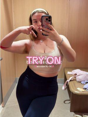 trying on all the Blogilates x @target my store had in my size!! I bought the taupe corset bralette…but I fear I need everything😫💘 the pieces were all super comfy & cute! makes me want to try @POPFLEX Active too🤭  @cassey #tryon #tryonwithme #dressingroom #shopwithme #blogilates #activewearhaul #midsizetryon #midsizeactivewear #plussizetryon #plussizeactivewear 