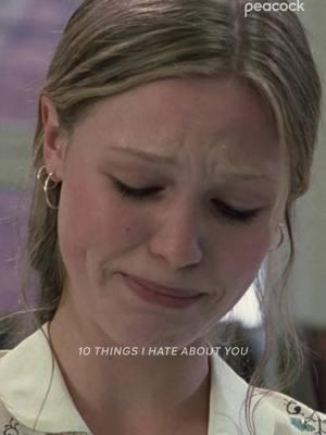 I hate the way I'm crying over this rn 🥺 #10ThingsIHateAboutYou is streaming now on Peacock. #JuliaStiles #HeathLedger #Love #Poem