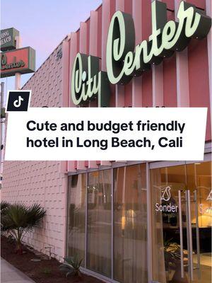 It’s also HALF a mile from the beach!! 😍 #longbeach #cali #losangeles #losangeleshotel #LAhotel #LAhotels #longbeachhotel #travelcali #calihotel #pinkhotel #travel #budgethotel 