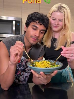 Good food — Poha🌿 Easy Poha Ingredients: 	•	Cumin 	•	Curry leaves 	•	Green chili 	•	Onion 	•	Turmeric 	•	Green peas 	•	Coconut 	•	Thick Poha #FoodTok #poha #indianfood  #browntiktok #desi #creatorsearchinsights  #vegetarian #browguy #foodasmr #best #snacks #fypfood