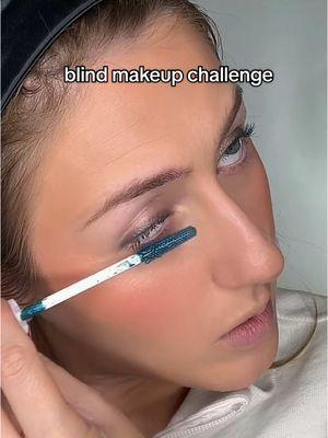 Replying to @Sophia.v PT.3 of me blindly doing my makeup 🫠 #makeupartist #makeupchallenge #beautychallenge #blindmakeupchallenge #makeuptutorial 