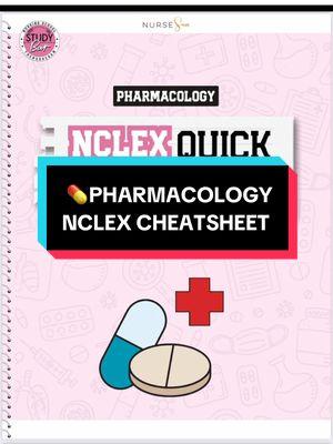 💊 FREE PHARMACOLOGY CHEAT SHEET! Pharm doesn’t have to be hard when you’ve got the right tools. This 🆓 NCLEX Quick Reference Pharmacology guide breaks down the MUST-KNOWS for nursing students—simple, clear, and effective! ✨ #Pharmacology #NursingSchoolTips  #NursingStudentLife #nclextips #newsemester 