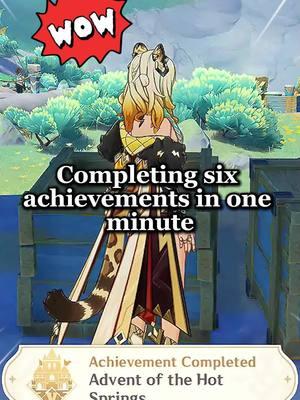 Completing six achievements in one minute #genshinimpact53 #genshin53#genshintips #fyp #hoyocreators  #genshinbuild #genshin #GenshinImpact #genshintok #genshinguid #natlan  #Mavuika