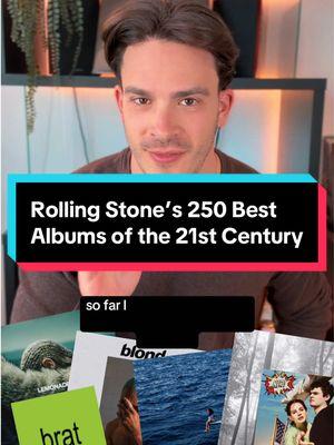 Rolling Stone dropped their list of the 250 best albums of the 21st century, so let’s review the top 100 and see how right/wrong they got it — including Taylor Swift, The Weeknd, Beyonce, Frank Ocean, Lana Del Rey, Kendrick Lamar, and many more. #greenscreen #rollingstone #albumranking #musictok #beyonce #popmusic #taylorswift #kendricklamar #drake #frankocean 