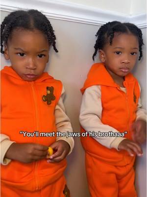 WHAT DID YOU SAY ABOUT BROTHAAAA?!??!😭😂🥹🧡 #twins #toddlersoftiktok #funny #cutebabies #lionking #mufasa 