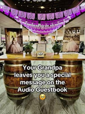 Special Voice Messages you can’t replace. 🥹  Book an Audio Guestbook for your Next Event. ☎️🎉  #audiosparatiktok #fyp #audioguestbook #guestbook #partyrentals #partyinspo #memories #grandparents #paratii 