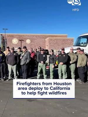 Thank you firefighters for all that you do! 🚒 Firefighters from Baytown, Conroe, Houston, North Montgomery County, and Needham left this morning to travel to California and assist in containing the deadly wildfires. #houston #news #firefighters #hfd