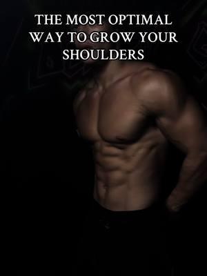 This is the most optimal way to grow your shoulders #gym #GymTok #shoulders #shoulderworkout #lateralraises 