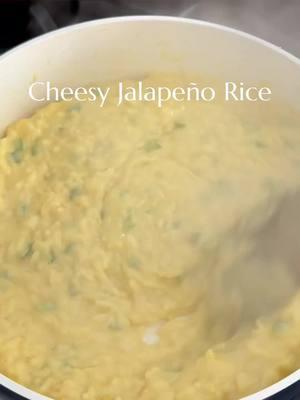 @thesaltycooker Cheesy Jalapeño Rice. Creamy, cheesy jalapeño rice is the ultimate comfort food with tender rice, spicy jalapeños, and a velvety cheddar sauce Ingredients:  1 cup jasmine rice 2 cups water ½ cup jalapeno finely diced (remove seeds if you prefer less spice) 2 tbsp butter 3 cups shredded cheddar cheese ¾ cup milk ¼ tsp ground black pepper 1 ½ tsp kosher salt 1 tsp onion powder ¼ tsp garlic powder ½ tsp dry mustard powder 	1.	Cook Rice: Cook rice in a pot with water until fluffy; set aside. 	2.	Prepare Cheese Sauce: Sauté diced jalapeños in melted butter for 5 minutes over medium heat. 	3.	Make Sauce: Add spices, then pour in milk and warm through. 	4.	Add Cheese: Gradually stir in shredded cheddar until smooth. 	5.	Combine: Mix cooked rice with cheese sauce until well combined. Serve! #cheesyrice  #rice #cheesyjalapeño #easysidedish #comfortfood #spicyfood #EasyRecipes #dinnerrecipes #f52grams #eeeeats 