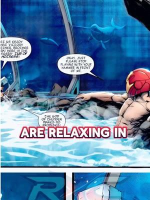 The Avengers Chill In The Hot Tub Together #spiderman #fyp #comic #marvel #mcu #avengers #ironman #thor #hulk #captainamerica 