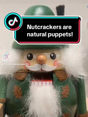 #germannutcracker #nutcracker #nutcrackerpuppet #junkdrawerpuppetry #everythingisapuppet #fyp