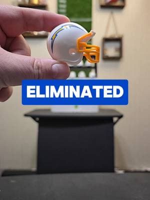 The Chargers are ELIMINATED from the NFL playoffs by the Texans. #nfl #chargers #NFLPlayoffs #nflwildcard #SuperBowl #nflteams #paperfootball #nflfans #superbowllix #paperfootballguy 