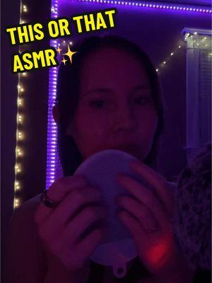 comment your answers for each round below!👇🏻 #asmr #scratchasmr #waterglobeasmr #whisper #asmrsleep #oddlysatisfyingvideo #StressRelief #thisorthatasmr #thisorthat 