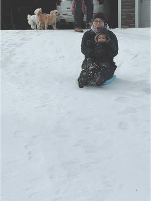 Sledding in the south ❄️ #campbellruthk #fyp #loveyoutothekoonandback💍 #adoptionjourney #hearttransplantsurvivor #snowday #babysfirstsnow #ezekielbryank 