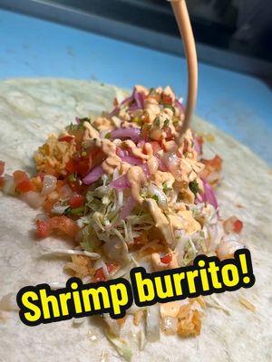 How about a delicious Shrimp Burrito for Dinner⁉️🦐🌯 📍6883 S. Eastern Ave #200 Las Vegas. ⏰ 10:00 AM - 8PM  Everyday  🚚 Foodtruck 4915 Steptoe St  ⏰6PM-12AM Fri & Sat #burrito #burritos🌯 #burritos #shrimpburrito #vegasfood #vegaslocal #mexicanfood #lasvegasrestaurants #lasvegaseats #lasvegaslocals #lasvegasfood #comidamexicana  #mexicanrestaurant #mexicanstyle #mexicansbelike 