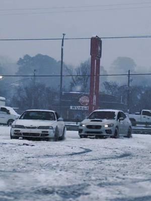 snow days ❄️ @Tyler Leffew & @Bobby f #drift #awd #240sx #subaru #wrxsti #s14kouki 