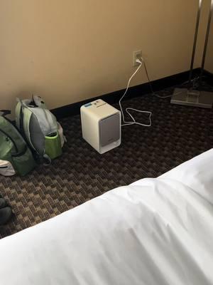 Hotel room essentials:  -Air purifier (with my sons allergies get the best of him)  -inflatable bumpers (I really want to sleep and not hear my kids fall off the bed 😅) -food & snacks…. Always  -noise machine (again, I’d really like to get some sleep)  What are your hotel non-negotiables?                                                #hotelroom #hotelmusthave #raceweekend #motoweekend #traveltiktok #travelwithkids #weekendaway #travelmusthaves #airpurifier #foodtogo 