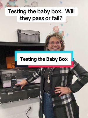 Testing the baby box.  #monicakelsey #babyboxlady #babyboxes #changingthenarrative #safehavenbabyboxes #safehaventraining #babyboxladyofamerica 