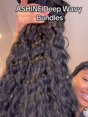 Bundles from ASHINE Hair 😍😍 10/10 @Ashinehair US #flipoverquickweave #flipovermethod #quickweave #quickweavetutorial #deepwavyhair #deepwavy 