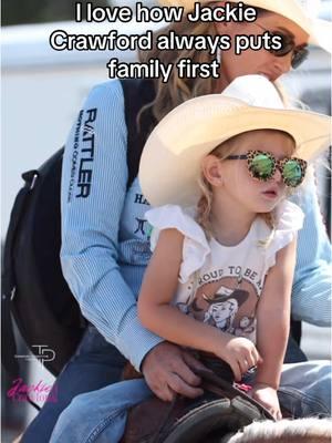 @Jackie Crawford always puts family first #rodeo #fast #team #family #cowgirl #horse #horses #rope #lasso #jackie #jackiecrawford #roping #break #breakawayroping #fam 