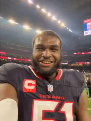 HOUSTON, THIS IS FOR Y’ALL 🗣️ #selfie #bigdub #playoffs #wildcard #willandersonjr #nfl #texans 