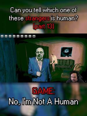 That guy in the suit is INCREDIBLY sketchy... #noimnotahuman #uncannyvalley #intruders #indiehorrorgame #LetsPlay #horrorgamer