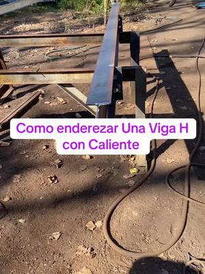 Como enderezar una viga H con Acetileno #soldadura #puertorico #puertorico🇵🇷 #vigas #acero #estructurasmetalicas #estamosensalsa 