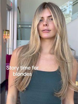 Story time for blondes ‼️   if you’re sick of your highlights and you’re wanting to switch it up without doing something too drastic watch this video. The glow up is real ❤️‍🔥  I added 22”  keratin tip extensions at the end for length and fullness #imtorielyse #fansēsalon #blondetransformation #fyphair #hairtok #blondehairinspo 