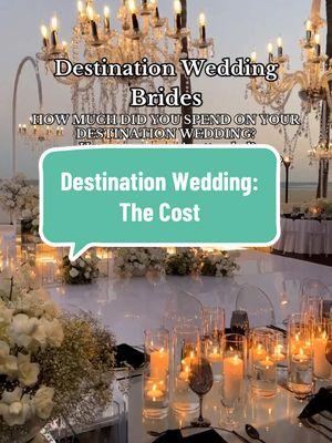 I hear from brides all the time who want to know if their budget will work for the number of guests they’re inviting. Let’s help future brides by sharing what your destination wedding cost and how many people attended-  bonus points if you drop the resort or venue you celebrated at!  • • • #2026bride #2025bride #destinationwedding #destinationweddingcouple #destinationweddingbudget #destinationweddingresorts #allinclusivedestinationwedding #luxurydestinationwedding 