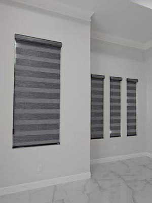 Oscuridad que brilla: conoce Elegant Charcoal 😉 #ElegantDecor #ElegantDecor #zebrablinds #SheerElegance #valledetexas956🌴🌴 #valledetexas #blinds 