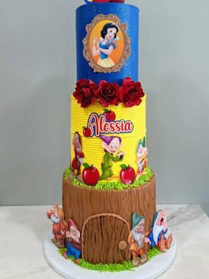 Hermoso pastel de blanca nieves🍎❤️😍 Estamos ubicados en Chicago y hacemos entregas a domicilio!! Más información : +1 872 324 7887  #chicago #pastel #pasteles #cakes #cake #chicagotiktok #emprendedor #blancanieves #tortas 