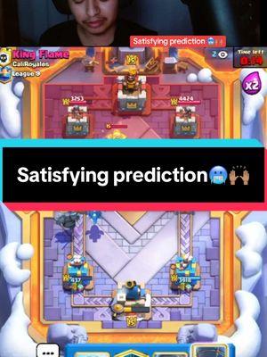 Satisfying prediction🥶 #cr #clashroyale #fyp #clashroyalemoments #pekka #lumberjack #balloon 