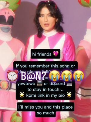 i love this community and don’t want to lose you folks 😭 find me on the gram, the tube, and dis¢ord at the 🔗 in my bio 💖💖💖 #powerrangers #powerrangerstiktok #mmpr #mightymorphinpowerrangers #pinkranger #pinkpowerranger #y2k #millennial #nostalgia #cosplay #cosplayer @Amy Jo Johnson #🌈 #🏳️‍🌈