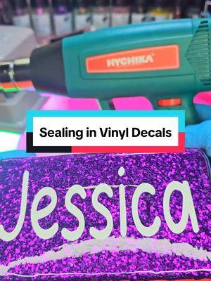 Let's Seal in the vinyl name on this glitter pencil box using uv resin, a silicone brush, and this crafting heat tool from Hychika. #glitter #resin #epoxy #uvresin #tutorial #craftsupplies #crafttools #vinyldecals #handmade #fyp #TikTokShop #tiktokshopcreatorpicks #tiktokshopfinds #spotlightfinds #newyearnewaura #craftsupplies #tiktokshoplastchance #spotlightfinds #EnergiKuatTiapLangkah 