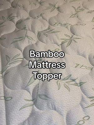 Y’all go get this bamboo mattress topper. It’s very comfy! #mattress #topper #bamboo #sleep #comfortable #fyp 