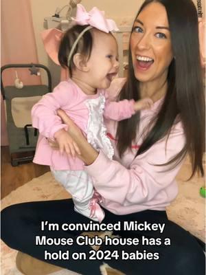 Literally all the babies I know born in 2024 LOVE Mickey Mouse Club house 🐭 #2024babies #2024baby #mickeymouseclubhouse #mickeymouse #annelisejames 