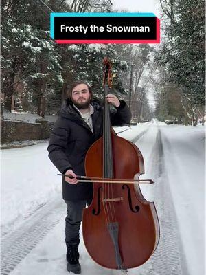 Did you build a snowman??  #doublebassistsoftiktok #letitsnow❄️ #frostythesnowman #doublebasscover #snowdayatlanta #snowday❄️ #letitsnowletitsnow #doublebassplayer #doublebass #doublebasssolo #itssnowing 