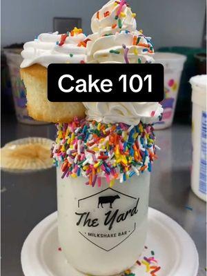 The more #cake the better! #theyardmilkshakebar 