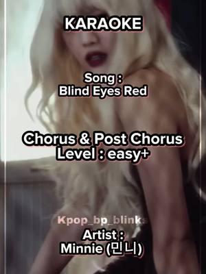 This concept suits Minnie sooo much haaa #kpop #kpopkaraoke #karaoke #minnie #민니 #blindeyesred #gidle #blindeyesredminnie #minniegidle #gidleminnie #kpop_bp_blinks #sing #rap #kpopfyp 